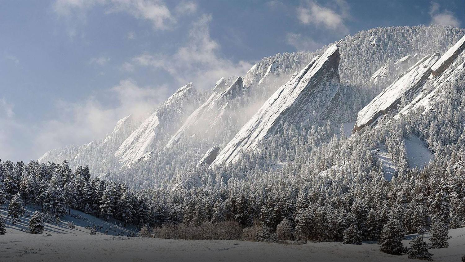 Flatirons in winter